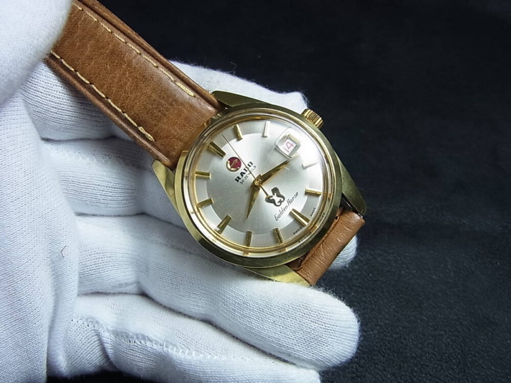 美品６０年代★ラドーゴールデンホース３０石自動巻き式★