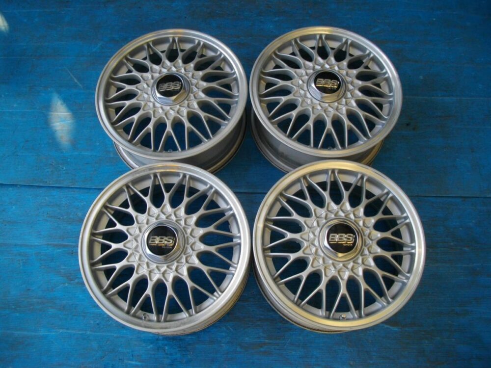 SA【1111】トヨタ純正オプション BBS ホイール RG084　15x6J+50 114.3 5H ハブ加工品　4本セット　80マークⅡ チェイサー クレスタ等