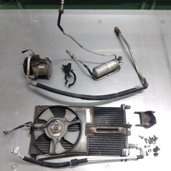 SUZUKI 旧型 アルトワークス HB11S エアコン セット コンプレッサー コンデンサー ファン パイプ 配管 タンク HA11S HA21S HB21S ie RS-Z