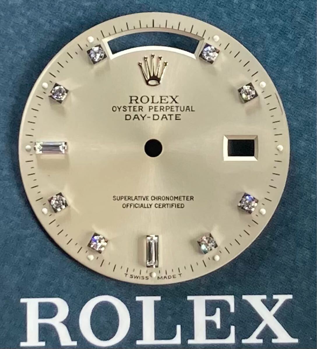 18039 18239 ロレックス デイデイト シルバー文字盤 ダイヤル ROLEX DAY-DATE silver dial cal.3055 3155 tritium ダイヤ Diamond hands