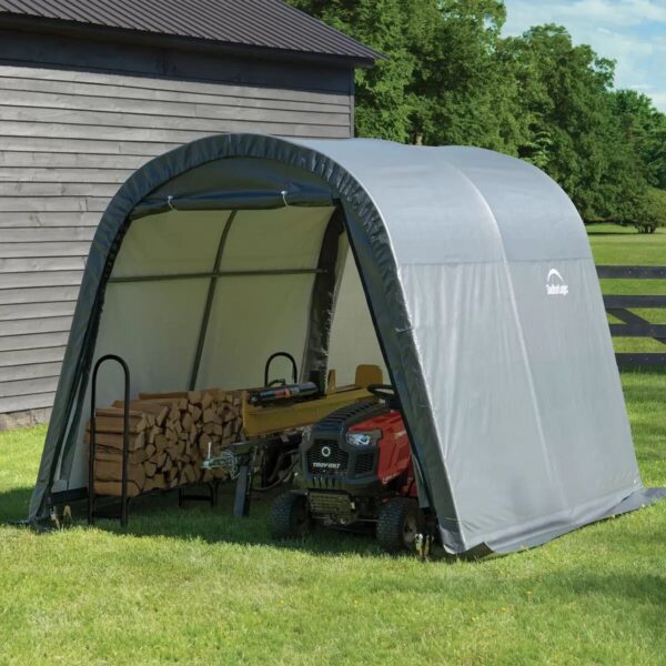 ShelterLogic シェルターロジック 屋外 収納 物　3x3x2.6m 防水 ガーデニング 収納 ガレージ 物置き 屋根 車庫 自転車　駐輪