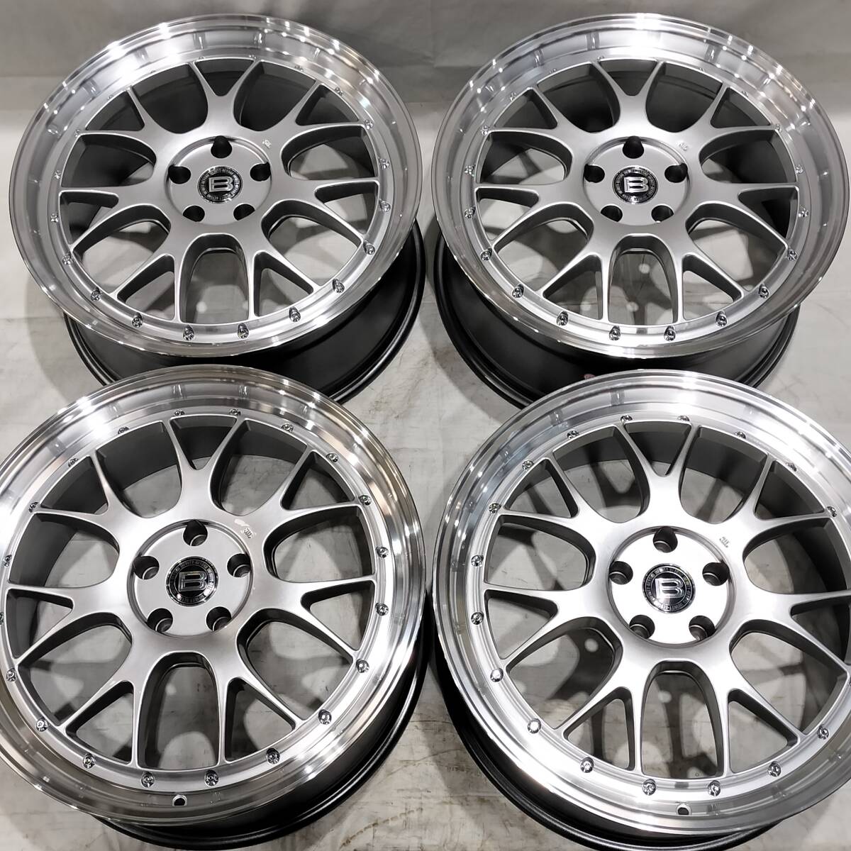 深リム BEYONDI AM01 ハイパーシルバー/マシンリム 20-8.5J +43 5H114.3 4本セット デリカD:5 アウトランダー エクリプスクロス C-HR 2535