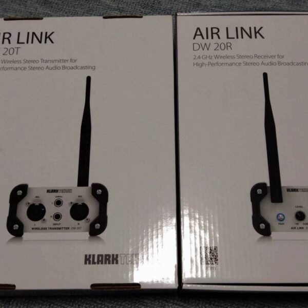 KLARK TEKNIK AIR LINK DW20T & DW20R 中古 送料無料 動作確認済 使用頻度少ない 2.4GHz ワイヤレス