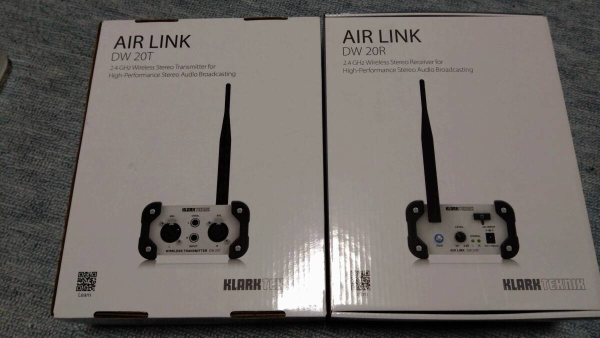 KLARK TEKNIK AIR LINK DW20T & DW20R 中古 送料無料 動作確認済 使用頻度少ない 2.4GHz ワイヤレス