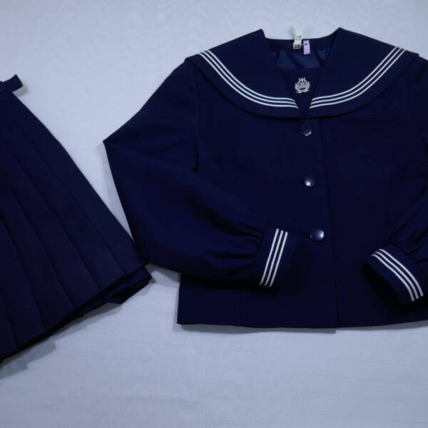 13 千葉県立 木更津高校 セーラー服(5-56) 冬スカート トンボ (検 高等学校 制服 学生服 女子校 私立 県立 お嬢様 JK JC 女子学院 女子学園