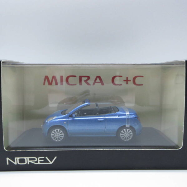 1/43 日産　マイクラC+C　マーチ オープンモデル　ディーラー特注 ミニカー　ブルーメタリック　ルーフ開閉モデル