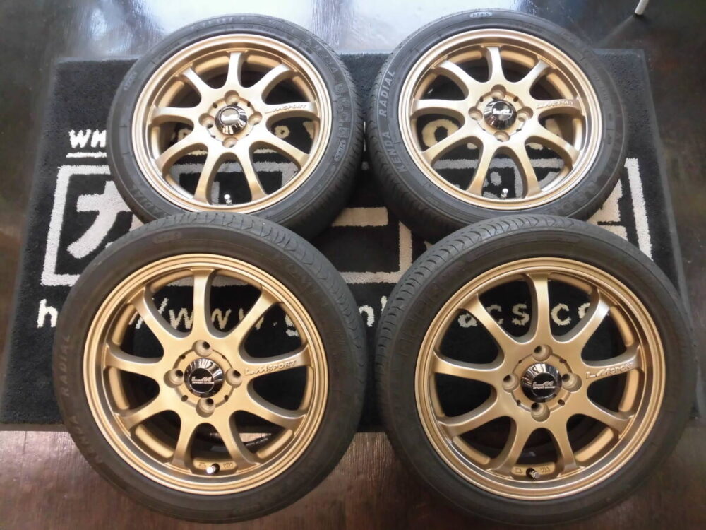 激安SALE◆レアマイスター LMスポーツ◆15インチ 5+45◆165/50-15◆軽カー タント ウェイク ミラ デイズ N-BOX エブリィ ムーヴ ワゴンR