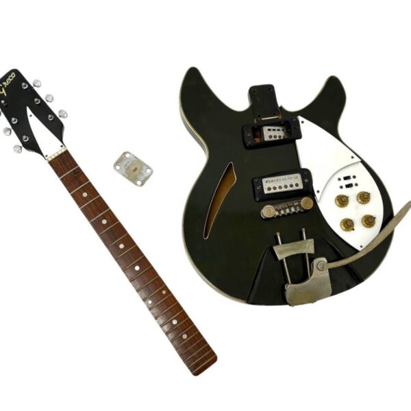 【ジャンク品/部品取り】Greco/グレコ リッケンバッカータイプ エレキギター パーツ グリーン系 緑 日本製 弦楽器 (51043N2)