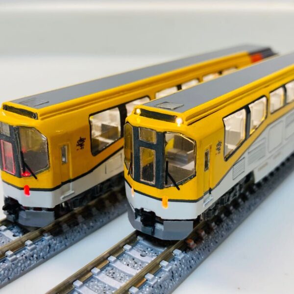 近鉄 20000系 楽 リニューアル前 フルスクラッチ Nゲージ 鉄道模型 ビスタカー