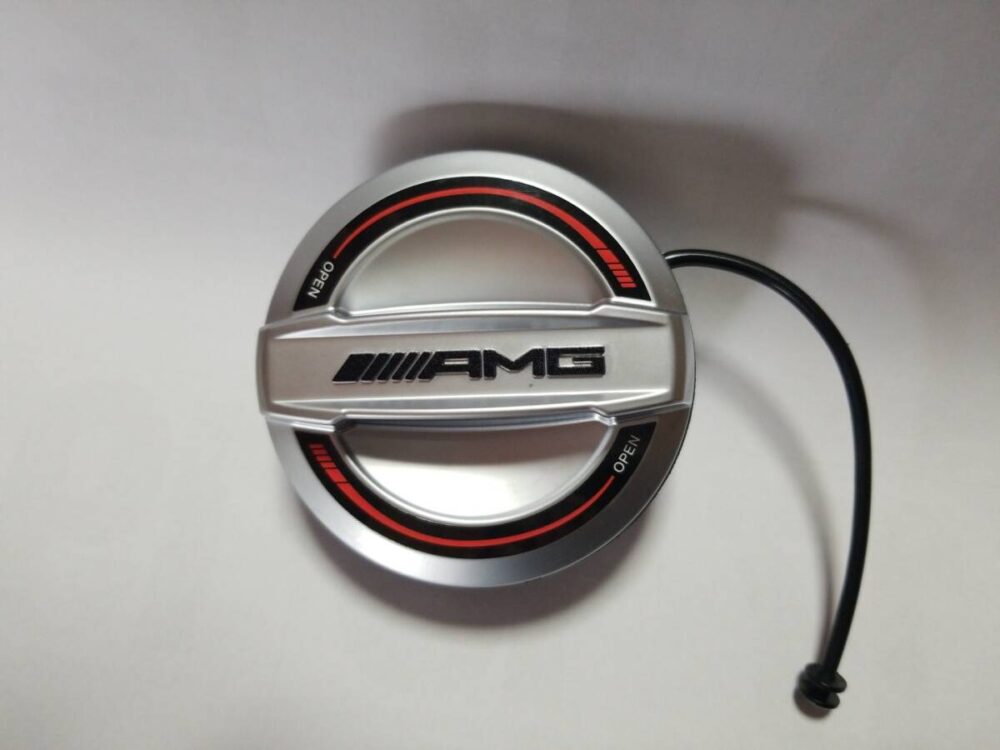 メルセデスベンツ AMGフューエルキャップ EDITION55 純正? OEM? 本国オプション? 新古品 燃料キャップ レアな赤ライン Mercedes-Benz