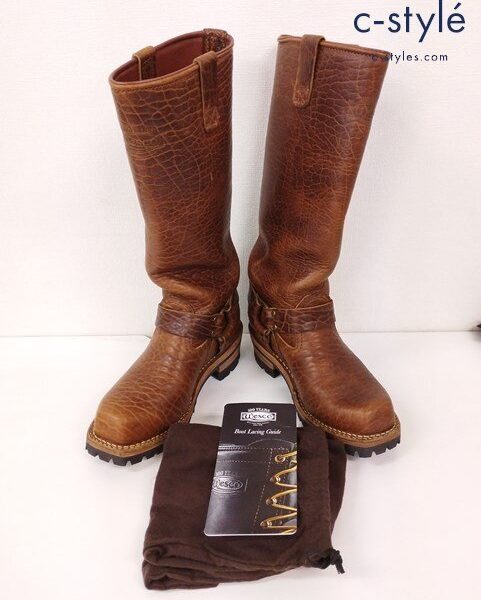 Q285c [人気] WESCO ウエスコ ブーツ ロングブーツ 9 ブラウン Harness Boots | シューズ Q