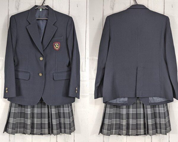 【as1782】東京都立桜町高校 女子用学生服 制服 ブレザー+夏服/冬服スカート◆k89