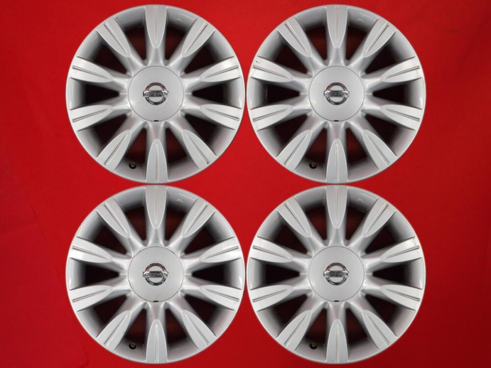 【 激安 中古 4本セット 】 日産 シーマ F50 後期 純正 アルミ ホイール 17インチ 7.5J インセット+40 PCD114.3 5穴 ハブ径Φ66 cc17
