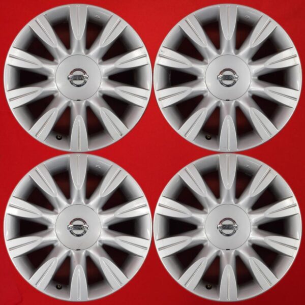 【 激安 中古 4本セット 】 日産 シーマ F50 後期 純正 アルミ ホイール 17インチ 7.5J インセット+40 PCD114.3 5穴 ハブ径Φ66 cc17