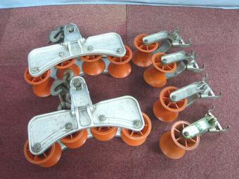 【中古】ヤスダ/安田製作所　4号金車(4連金車)×2台　2号金車×4台　x586