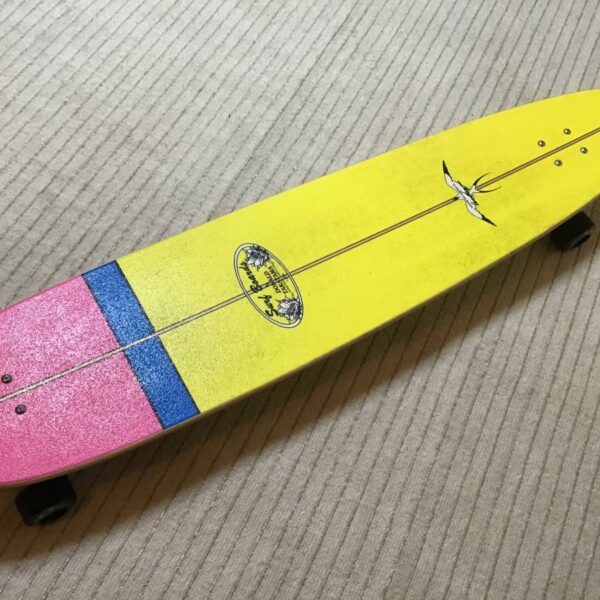 美品　ドナルドタカヤマ　ロングスケートボード　インザピンク　donald takayama in the pink longskateboard