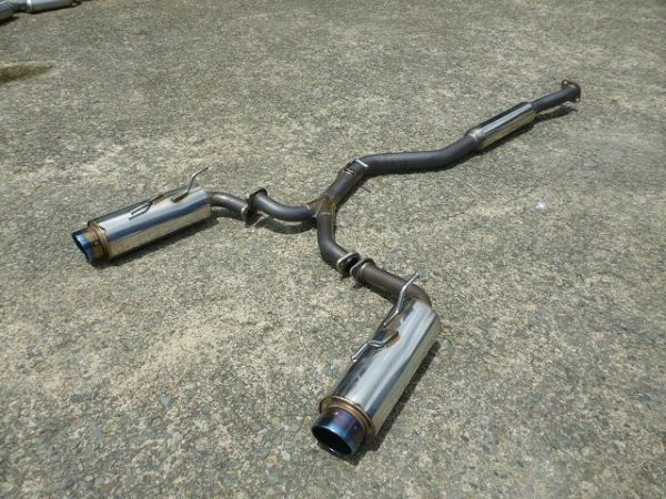 ★即納!★GRB インプレッサ STI HKS サイレントハイパワーTiリミテッド マフラー 3分割 チタン焼テール JQR 30103150 GRF EJ20T / J7-708