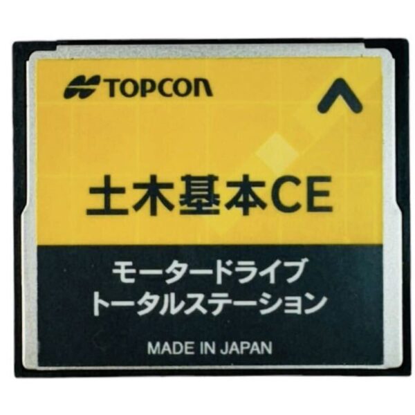 TOPCON トプコン モータードライブ トータルステーション CFカード 土木基本CE (QS5AF等)