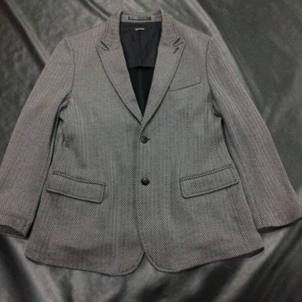 ●大きいサイズ60● GIORGIO ARMANI ニットジャケット ブラックラベル MADE IN ITALY ●美品●
