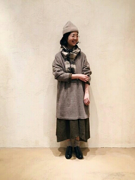 ＊美品＊ネストローブ nest Robe ヤクニット ボトルチュニック