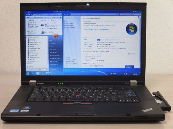 ThinkPad T520 美品 Corei5/4G/250G/DVD/Windows7/Office2013
