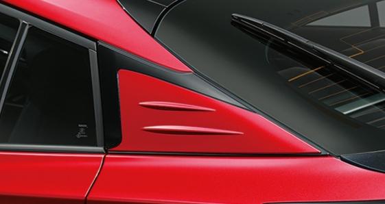 50系プリウス後期　トヨタ純正　ピラーガーニッシュ(Cピラー)　ホワイトパールクリスタルシャイン　DAA-ZVW55